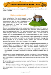 Le marteau perdu de Mister Lucky – Cm1 – Cm2 – Récit – Lecture - PDF à imprimer