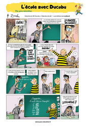 L'élève Ducobu - l'école avec Ducobu - CM1 - CM2 - Lecture de bande dessinée - PDF à imprimer