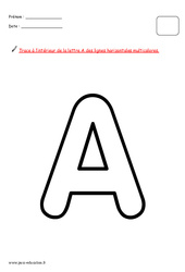 Alphabet en maternelle - Décorer chaque lettre avec une consigne différente - PDF à imprimer