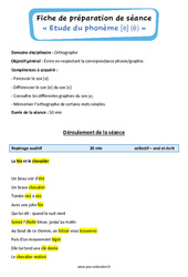 Son [e] (é) – Ce1 – Ce2 – Phonologie – Fiche de préparation - PDF à imprimer