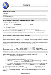 Mieux habiter - Cm2 - Leçon - PDF gratuit à imprimer