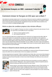 La révision français en CE2 : comment l'aborder ?