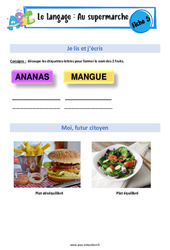 Au supermarché - MS - GS - Langage - Expression orale - EMC - PDF à imprimer