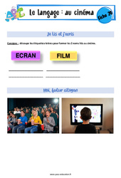 Au cinéma - MS - GS - Langage - Expression orale - EMC - PDF à imprimer