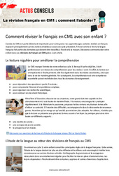La révision français en CM1 : comment l’aborder ?