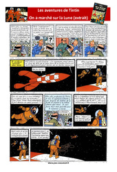 On a marché sur la Lune - Travail sur l’image sur les aventures de Tintin - CM2 - Bande dessinée