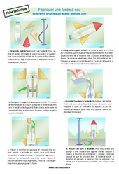 Fabriquer une fusée à eau (fiche technique) – Cm2 - Injonctif / Ecrits fonctionnels - PDF à imprimer