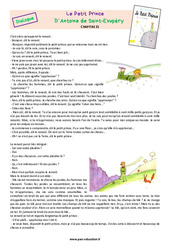 Le Petit Prince (Chapitre 21) d’Antoine de Saint-Exupéry - CM2 - Théâtre – Lecture - PDF à imprimer