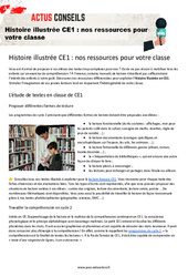 Histoire illustrée CE1 : nos ressources pour votre classe