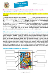 Les vacances – Cm1 – Cm2 – Atelier « Œil de lynx » - PDF à imprimer