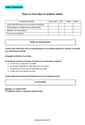 La Terre Dans Le Syst me Solaire 5 me Exercices Corrig s Cycle 4 