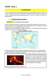 Le volcanisme - 4ème - Séquence complète - PDF à imprimer