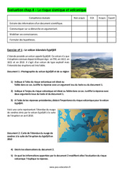 Le risque volcanique et sismique - 4ème - Evaluation avec les corrigés