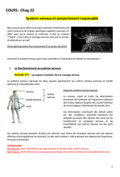 Système nerveux et comportement responsable - 3ème - Cours - PDF à imprimer