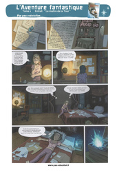Le Maître de la tour - L'aventure fantastique - Travail sur l’image - Cm2 - Bande dessinée - PDF à imprimer