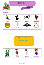 Stage d'Halloween - Leçon d'anglais CE2 - CM1 - My English Pass - PDF gratuit à imprimer