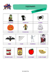 Stage Halloween - Cours d'anglais CM2 - 6ème - My English Pass - PDF à imprimer