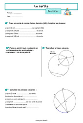 Le cercle – Exercices de géométrie pour la 6ème