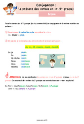 Le présent des verbes en -ir (2e groupe) – Leçon de conjugaison pour le ce2 <small style='color:inherit;'>(téléchargement gratuit)</small>