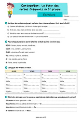 Le futur des verbes fréquents du 3e groupe – Exercices de conjugaison pour le ce2 - PDF à imprimer