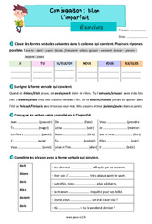 L’imparfait (bilan) – Exercices de conjugaison pour le ce2 - PDF à imprimer