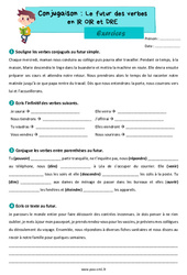 Le futur des verbes en -IR, -OIR et -DRE – Exercices de conjugaison pour le cm1 - PDF à imprimer