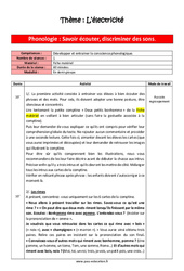 Phonologie – L'électricité – MS de maternelle – Séquence complète - PDF à imprimer
