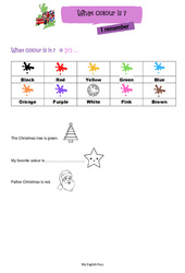 Colours - Leçon d'anglais CE2 - CM1 - Séquence 9 - My English Pass - PDF gratuit à imprimer