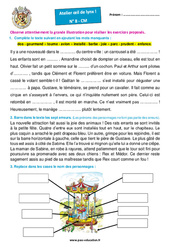 Le Carrousel Tournicoti Tournicoton – Cm1 – Cm2 – Atelier « Œil de lynx » - PDF à imprimer