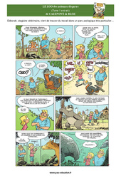 Le zoo des animaux disparus - Ce2 - Bande dessinée - Lecture - PDF à imprimer
