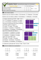 Soustraction par cassage avec zéro intercalé au CE1 - Evaluation: QCM - Quiz - PDF à imprimer