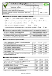Les homophones lexicaux : peu/peux/peut/pré/près/prêt au Cm2 - Evaluation: QCM - Quiz - PDF à imprimer