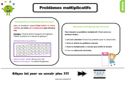 Evaluation et bilan au Ce2 sur les problèmes multiplicatifs avec les corrections - PDF à imprimer