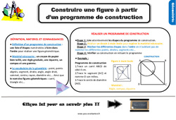 Evaluation et bilan pour le Ce2 sur construire une figure à partir d'un programme de construction - PDF à imprimer