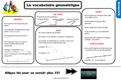 Evaluation et bilan avec le corrigé - Le vocabulaire de géométrie au Ce2 - PDF à imprimer