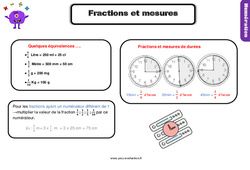 Evaluation et Bilan pour le CM1 sur les fractions et mesures - PDF à imprimer