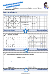 Décrire, reproduire et construire des cercles au Ce2 - Evaluation progressive  - PDF à imprimer