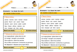 Identifier et utiliser les verbes - Ce1 - Evaluation progressive  - PDF à imprimer