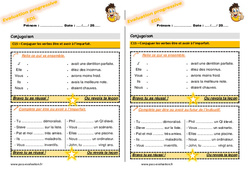 Conjuguer les verbes être et avoir à l’imparfait au Ce2 - Evaluation progressive - PDF à imprimer