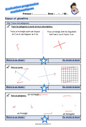 Tracer des polygones au Cm2 - Evaluation progressive - PDF à imprimer