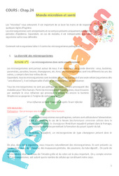 Monde microbien et santé - 3ème - Séquence complète - PDF à imprimer