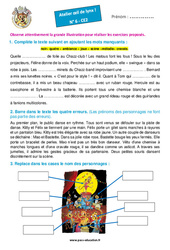 Chazz-club – Ce2 – Atelier « Œil de lynx » - PDF à imprimer