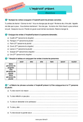 L’impératif présent – Exercices de conjugaison pour la 6ème - PDF à imprimer
