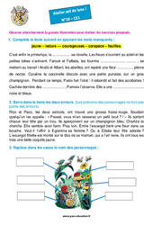 Les insectes – Ce1 – Atelier « Œil de lynx » en libre téléchargement - PDF gratuit à imprimer