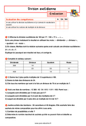 Multiples Et Diviseurs 5 me Exercices Cours valuation R vision 