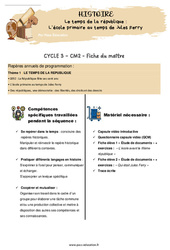 L’école primaire au temps de Jules Ferry (Le temps de la république) CM2 - Vidéo + Séquence complète - PDF à imprimer