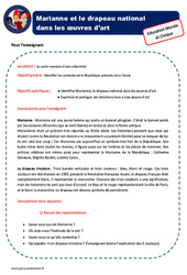 Marianne et le drapeau national dans les œuvres d’art - Ce1 - Ce2 - EMC - PDF à imprimer
