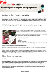 Fêter Pâques en anglais pour progresser - PDF à imprimer
