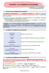 Les compléments circonstanciels – 5ème – Séquence complète - PDF à imprimer