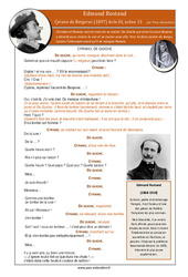 Cyrano de Bergerac (Edmond Rostand) - 5ème - Littérature - PDF à imprimer